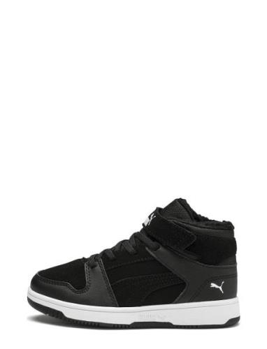 Puma Rebound Layup Fur Sd V Ps Sport Sneakers High-top Sneakers Black ...