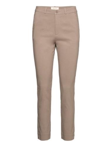 Fqsolvej-Ankle-Pa Bottoms Trousers Chinos Beige FREE/QUENT