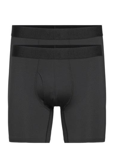 Ua Tech Mesh 6In 2 Pack Sport Boxers Black Under Armour