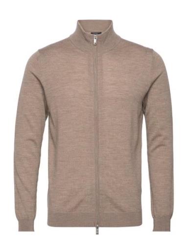 Mamason Tops Knitwear Full Zip Jumpers Beige Matinique