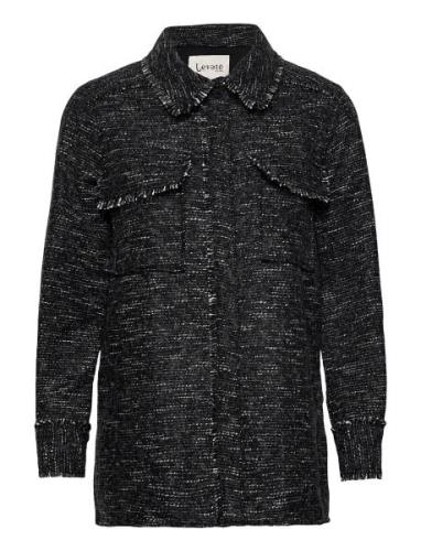 Lr-Kamille Tops Overshirts Black Levete Room