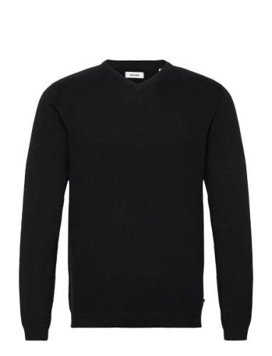 Jjebasic Knit V-Neck Noos Tops Knitwear V-necks Black Jack & J S