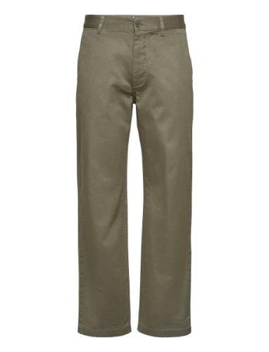 Stefan Classic Trousers Designers Trousers Chinos Green Wood Wood