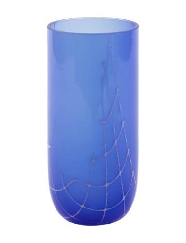 Flow Longdrink Home Tableware Glass Cocktail Glass Blue Kodanska