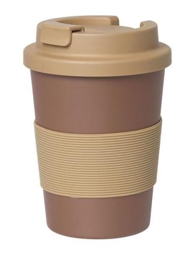 To-Go Coffee Cup - Clay/ Caramel - Pla Home Tableware Cups & Mugs Ther...