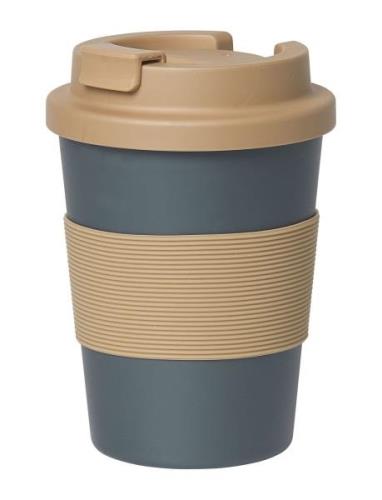 To-Go Coffee Cup - Blue Spruce/ Caramel - Pla Home Tableware Cups & Mu...