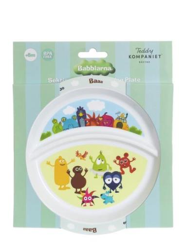 Babblarna- Section Plate Home Meal Time Plates & Bowls Plates Multi/pa...