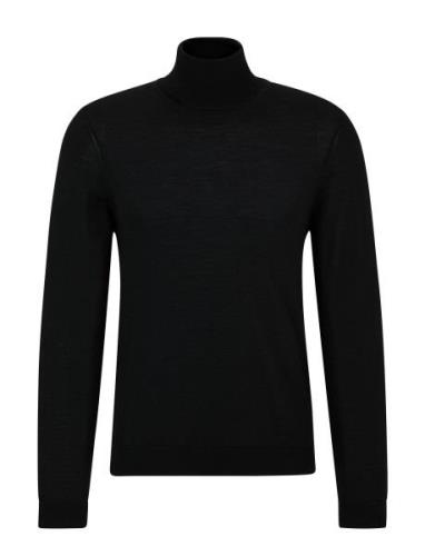 Musso-P Tops Knitwear Turtlenecks Black BOSS