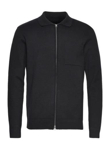 Inmuhlan Tops Knitwear Full Zip Jumpers Black INDICODE