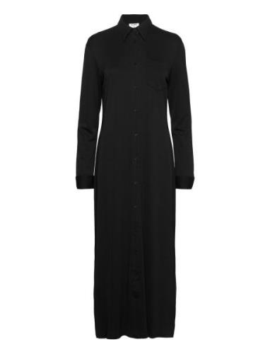 Jersey Shirt Dress Designers Maxi Dress Black Filippa K