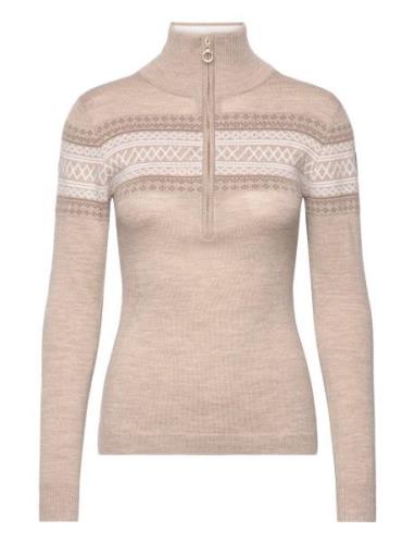 Signature Zipup Women Designers Knitwear Jumpers Beige We Norwegians