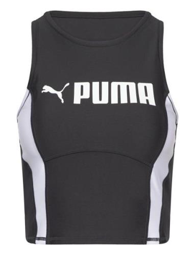 Puma Fit Eversculpt Tank Sport Crop Tops Sleeveless Crop Tops Black PU...