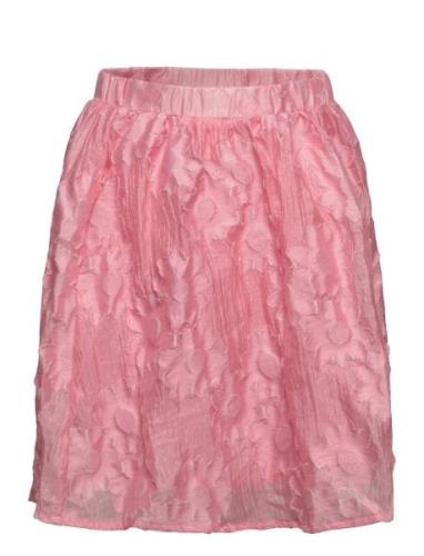 Sgjoanna Flower Skirt Dresses & Skirts Skirts Midi Skirts Pink Soft Ga...