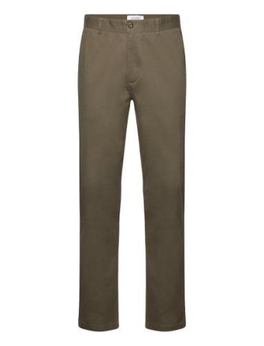 Jared Twill Chino Pants Designers Trousers Chinos Khaki Green Les Deux