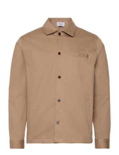 Brenti Worker Shirt Designers Overshirts Beige Woodbird