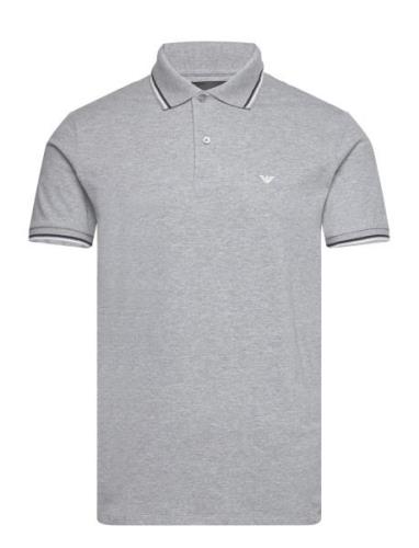 Polo Shirt Designers Polos Short-sleeved Grey Emporio Armani