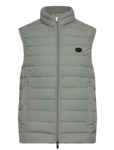 Down Waistcoat Designers Vests Green Emporio Armani