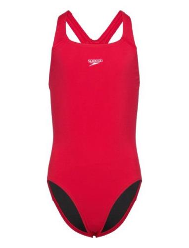 Girls Endurance+ Medalist Sport Swimsuits Red Speedo