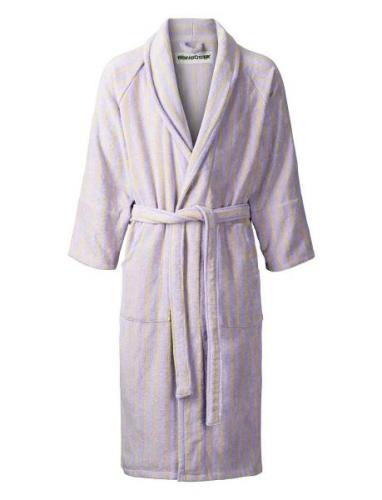 Naram Bathrobe - Lilac & Neon Yellow Home Textiles Bathroom Textiles R...