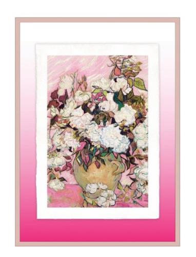 Artist Paper - Elementary Pastel Roses Home Decoration Posters & Frame...