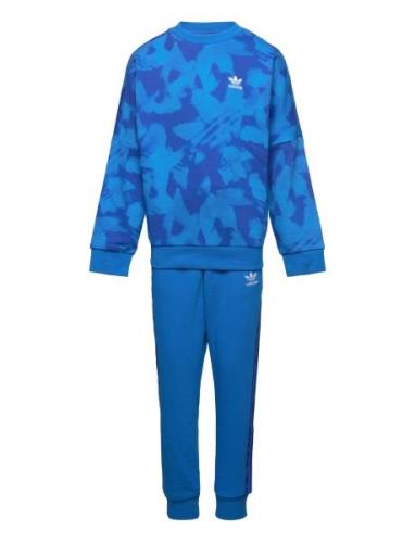 Crew Set Sport Sweatsuits Blue Adidas Originals