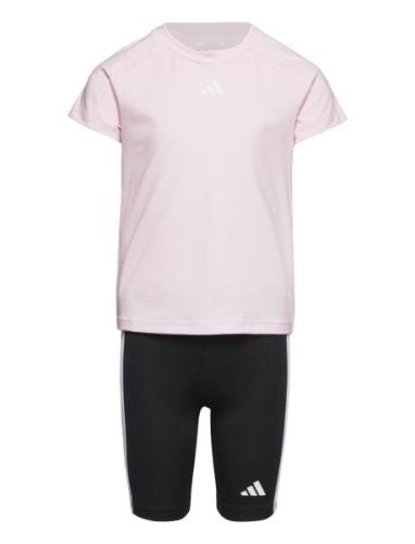 Jg Tr-Es 3S Tse Sport Sets With Short-sleeved T-shirt Pink Adidas Perf...