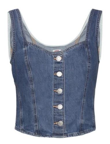 Alani Corset Hold My Purse 2 Tops Crop Tops Sleeveless Crop Tops Blue ...