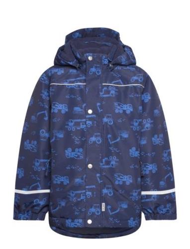 Boys Jacket - Aop Outerwear Jackets & Coats Winter Jackets Blue CeLaVi