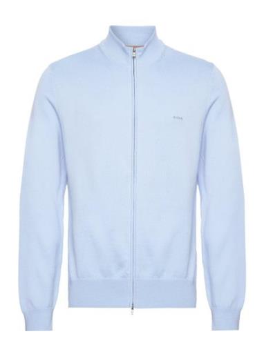 Palano-L Tops Knitwear Full Zip Jumpers Blue BOSS