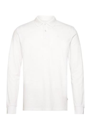 Albert Ls Organic / Recycle Tops Polos Long-sleeved White Kronstadt