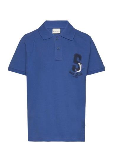 Printed Polo Shirt Tops T-shirts Polo Shirts Short-sleeved Polo Shirts...