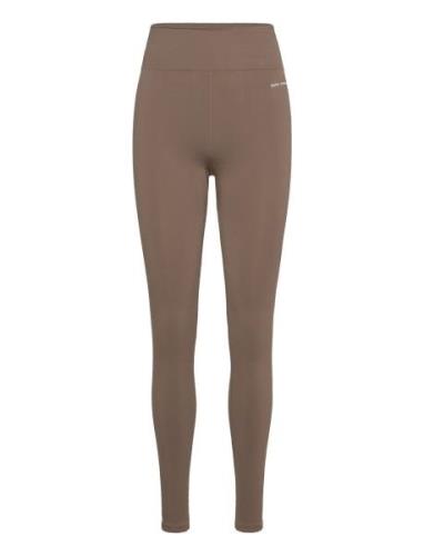 Leggings Bottoms Running-training Tights Brown Sofie Schnoor