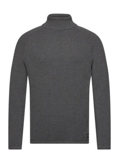 Jjehill Knit Roll Neck Noos Tops Knitwear Turtlenecks Grey Jack & J S