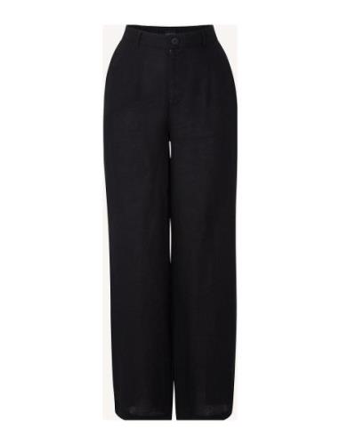 Cleo Linen Pants Bottoms Trousers Linen Trousers Black Lexington Cloth...