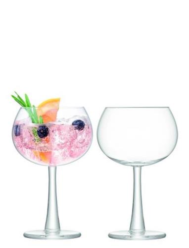 Gin Balloon Glass Set 2 Home Tableware Glass Cocktail Glass Nude LSA I...