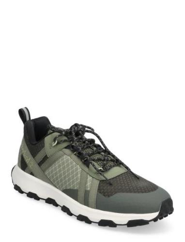 Winsor Trail Low Lace Up Sneaker Dark Green Mesh Designers Sneakers Lo...