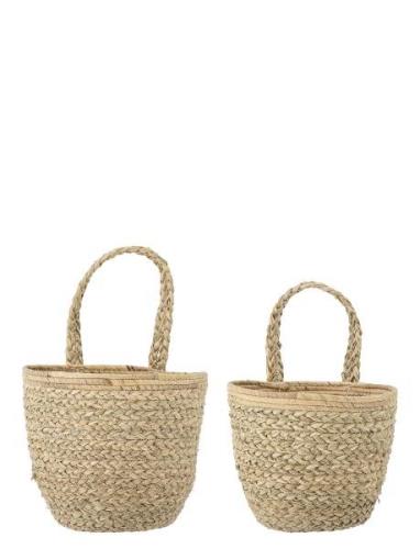 Amia Wall Basket Home Storage Storage Baskets Beige Bloomingville