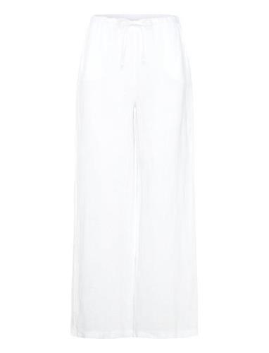 Samira Pants Bottoms Trousers Linen Trousers White Noella