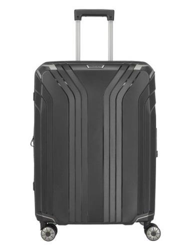 Elvaa, 4W Trolley M Exp. Bags Suitcases Black Travelite