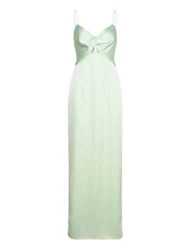 Patrizia Cut Out Slip Maxi Dress Designers Maxi Dress Green Malina