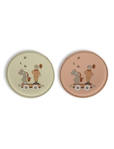 Pil Pla Plate 2-Pack Home Meal Time Plates & Bowls Plates Multi/patter...