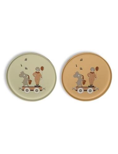 Pil Pla Plate 2-Pack Home Meal Time Plates & Bowls Plates Multi/patter...