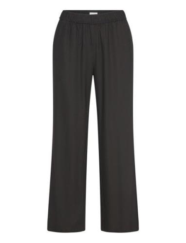 Lr-Naja Bottoms Trousers Linen Trousers Black Levete Room