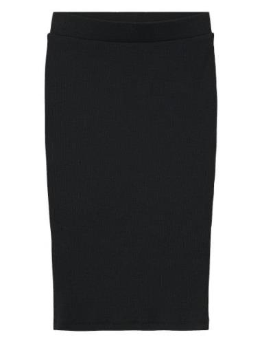 Nkfheljaya Xsl Long Skirt Dresses & Skirts Skirts Midi Skirts Black Na...