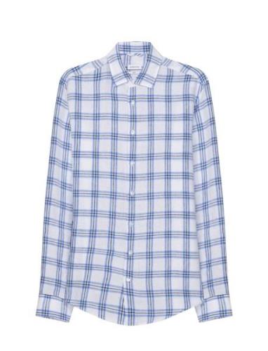 New Kent Tops Shirts Linen Shirts Blue Seidensticker