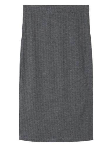 Nkffride Slim Skirt Dresses & Skirts Skirts Midi Skirts Grey Name It