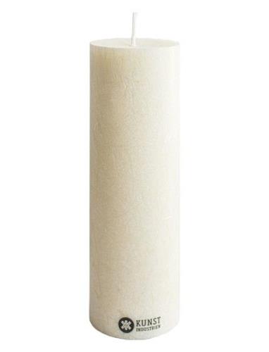 Upcycled Olive Wax Pillar Candle - Offwhite Home Decoration Candles Bl...