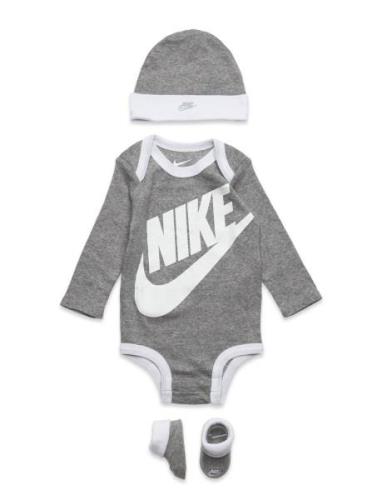 Nike Futura Bodysuit Box Set Langærmet Body Grey Nike