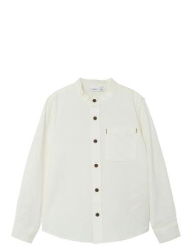 Nkmfish Ls Shirt Ff Noos Tops Shirts Long-sleeved Shirts White Name It