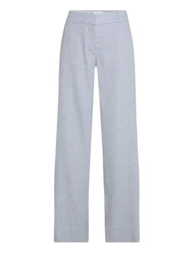 Denafv Bottoms Trousers Linen Trousers Blue FIVEUNITS